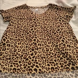 Lularoe XL Christy Tee. Animal print